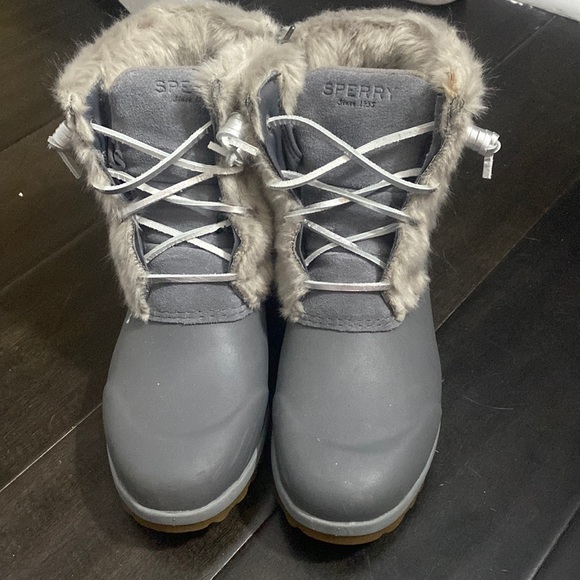 Sperry Grey Boots - Picture 1 of 3